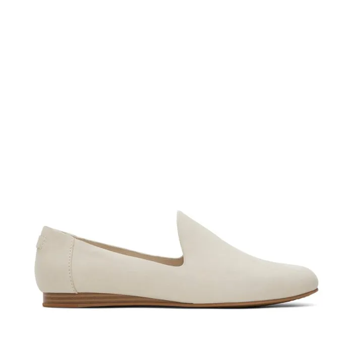 Toms Flats and Loafers Darcy Flat Cream Leather 8211 Women