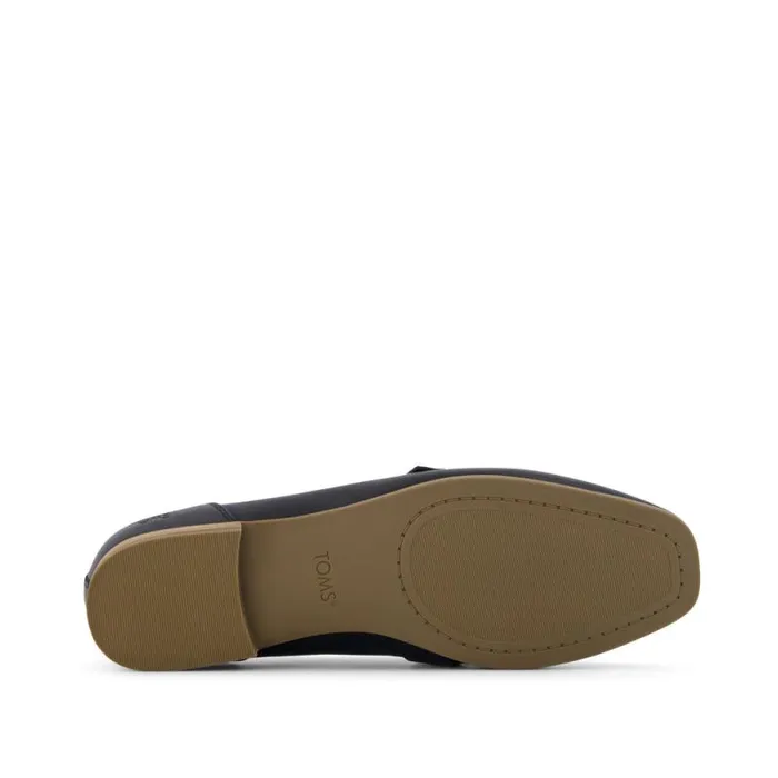 Toms Flats and Loafers Lynette Loafer Black Leather 8211 Women Toms Flats and Loafers Lynette Loafer Black Leather 8211 Women