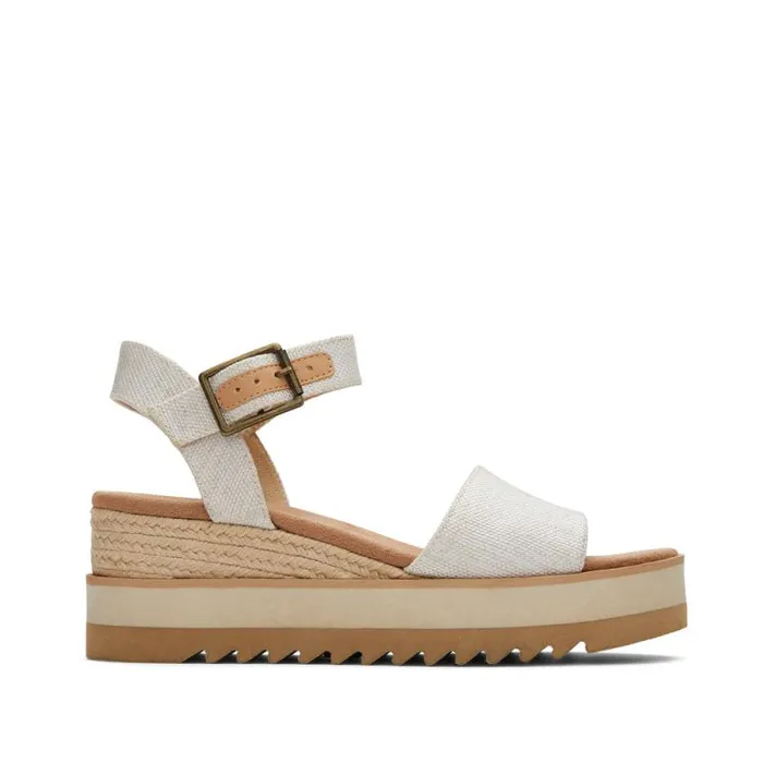 Toms Heels and Wedges Diana Wedge Sandal Natural 8211 Women