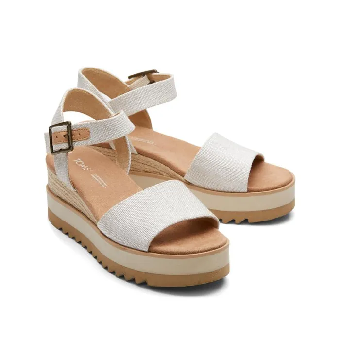 Toms Heels and Wedges Diana Wedge Sandal Natural 8211 Women Toms Heels and Wedges Diana Wedge Sandal Natural 8211 Women