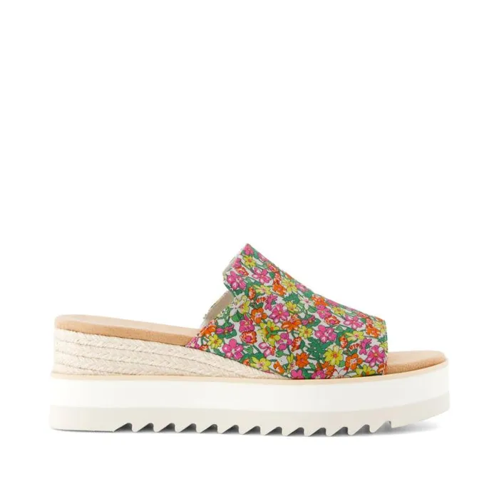Toms Mules and Slides Diana Mule Wedge Sandal Liberty Isla Rose Gates On Tana Lawn 8211 Women