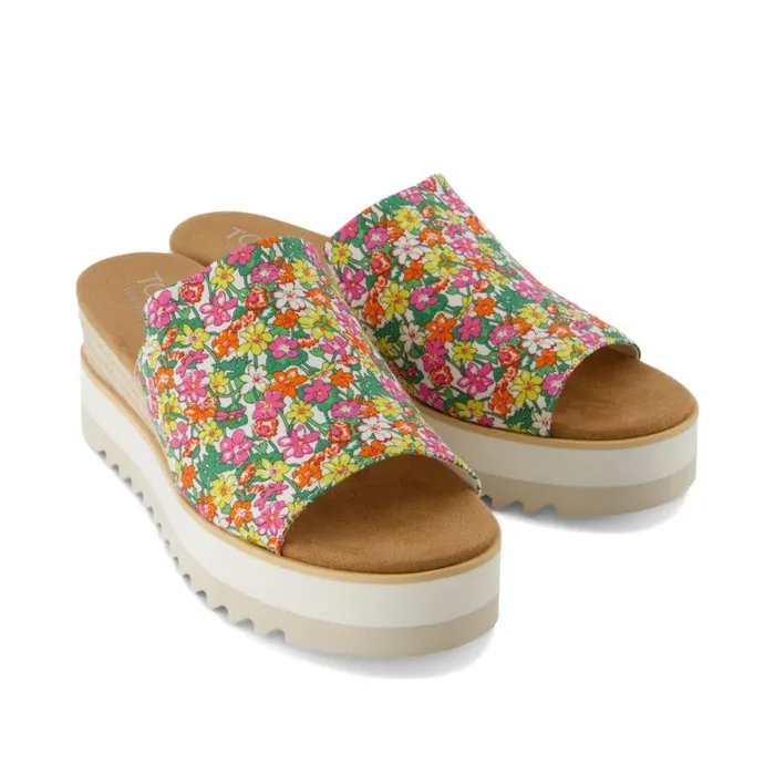 Toms Mules and Slides Diana Mule Wedge Sandal Liberty Isla Rose Gates On Tana Lawn 8211 Women Toms Mules and Slides Diana Mule Wedge Sandal Liberty Isla Rose Gates On Tana Lawn 8211 Women
