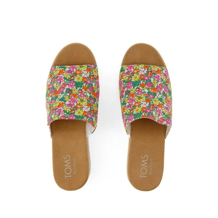 Toms Mules and Slides Diana Mule Wedge Sandal Liberty Isla Rose Gates On Tana Lawn 8211 Women Toms Mules and Slides Diana Mule Wedge Sandal Liberty Isla Rose Gates On Tana Lawn 8211 Women