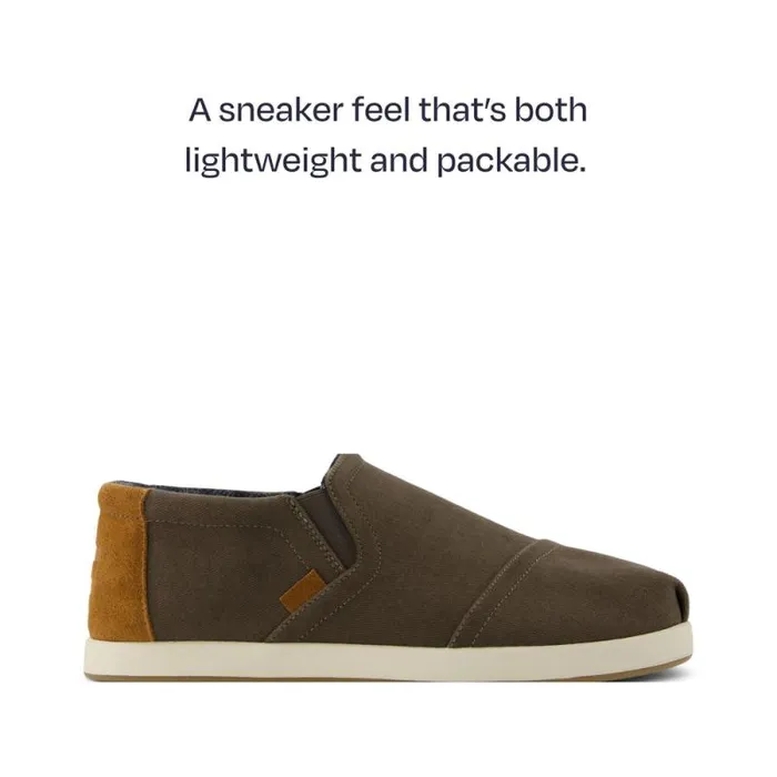 Toms Slip Ons Alp FWD Mid Canteen Green Vintage Twill 8211 Men