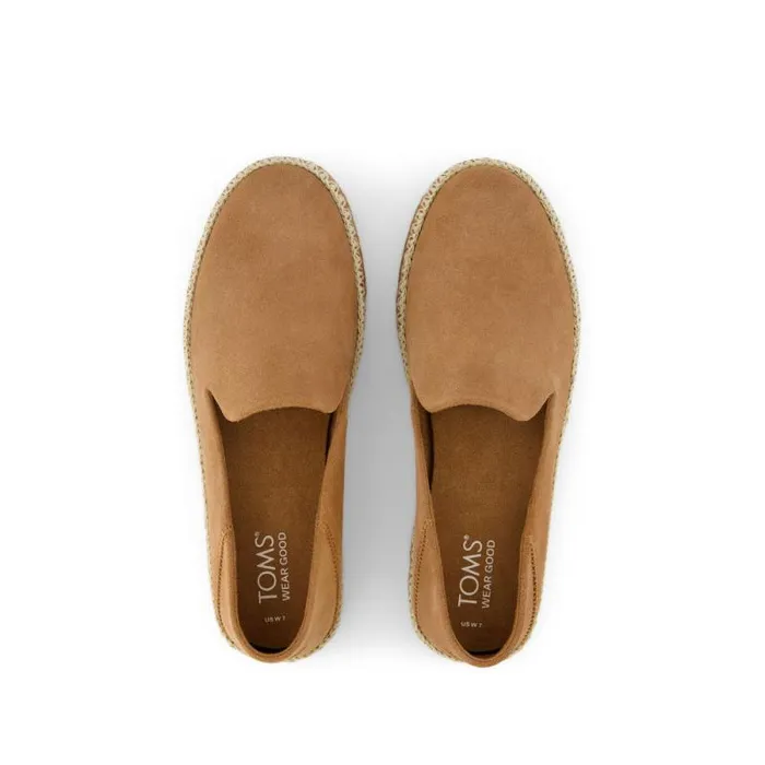 Toms Slip Ons Carolina Espadrille Brown 8211 Women Toms Slip Ons Carolina Espadrille Brown 8211 Women