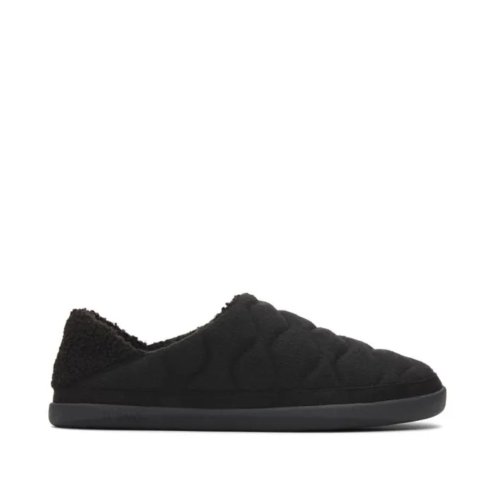 Toms Slippers Ezra Convertible Slipper Black Quilted Felt 8211 Women