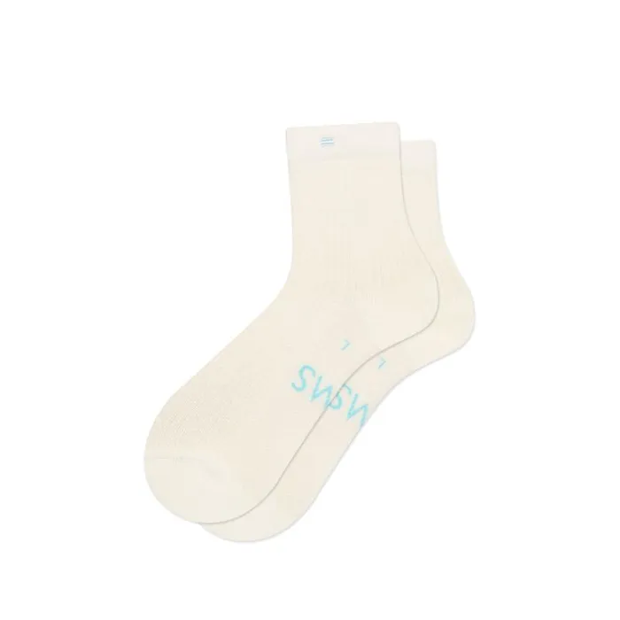 Toms Socks Quarter Crew Socks Cream 8211 Gear