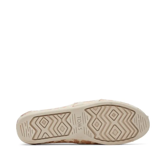 Toms TOMS Classics Alpargata Cloudbound Beige Ojai Floral Foil 8211 Women Toms TOMS Classics Alpargata Cloudbound Beige Ojai Floral Foil 8211 Women