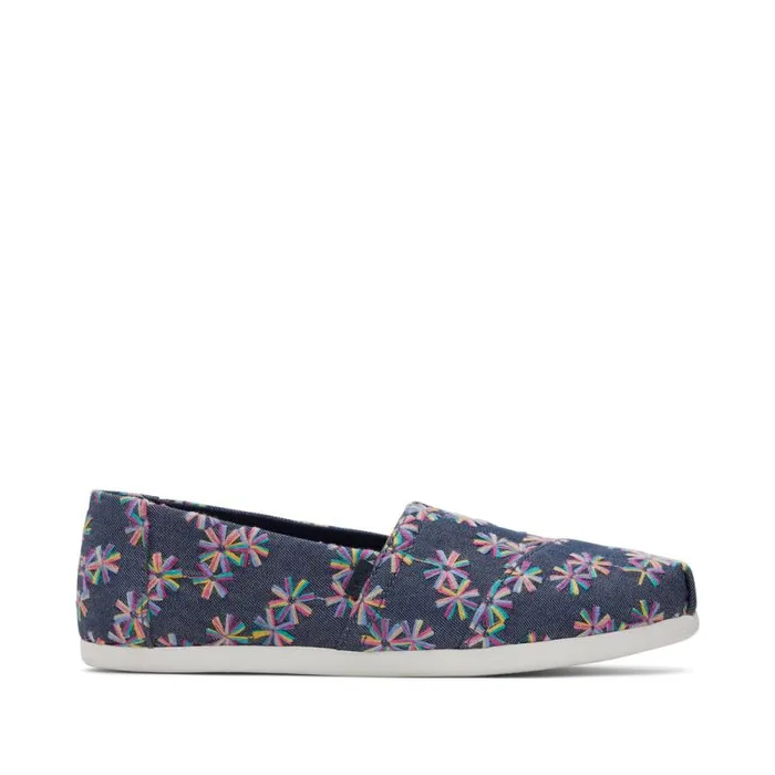 Toms TOMS Classics Alpargata Cloudbound Embroidered Floral Navy 8211 Women