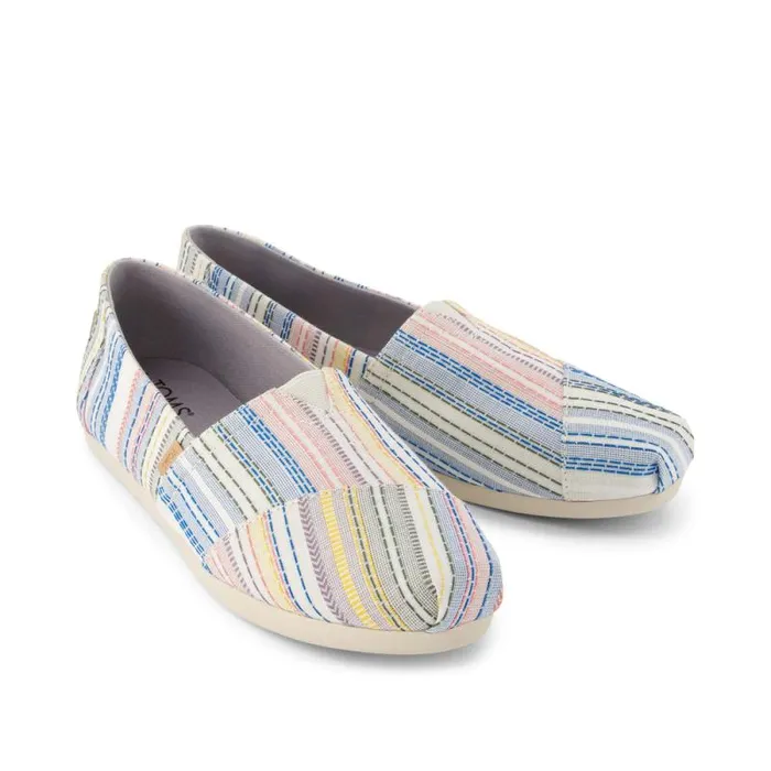 Toms TOMS Classics Alpargata Cloudbound Stripes Grey 8211 Women Toms TOMS Classics Alpargata Cloudbound Stripes Grey 8211 Women