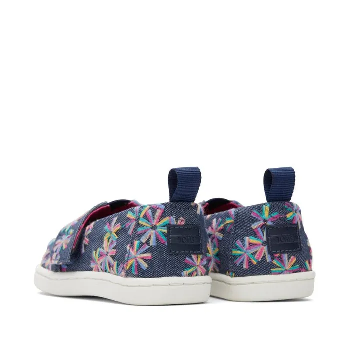 Toms TOMS Classics Alpargata Toddler Shoe Navy Embroidered Floral 8211 KidsWomen Toms TOMS Classics Alpargata Toddler Shoe Navy Embroidered Floral 8211 KidsWomen