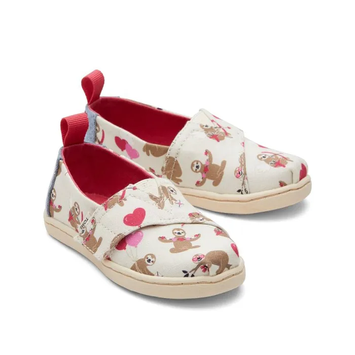 Toms TOMS Classics Alpargata Toddler Shoe Valentines Day Sloths 8211 KidsWomen Toms TOMS Classics Alpargata Toddler Shoe Valentines Day Sloths 8211 KidsWomen