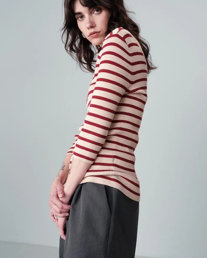 TOP BORDEAUX NATHAN Shop Grace and Mila Striped Jumpers
