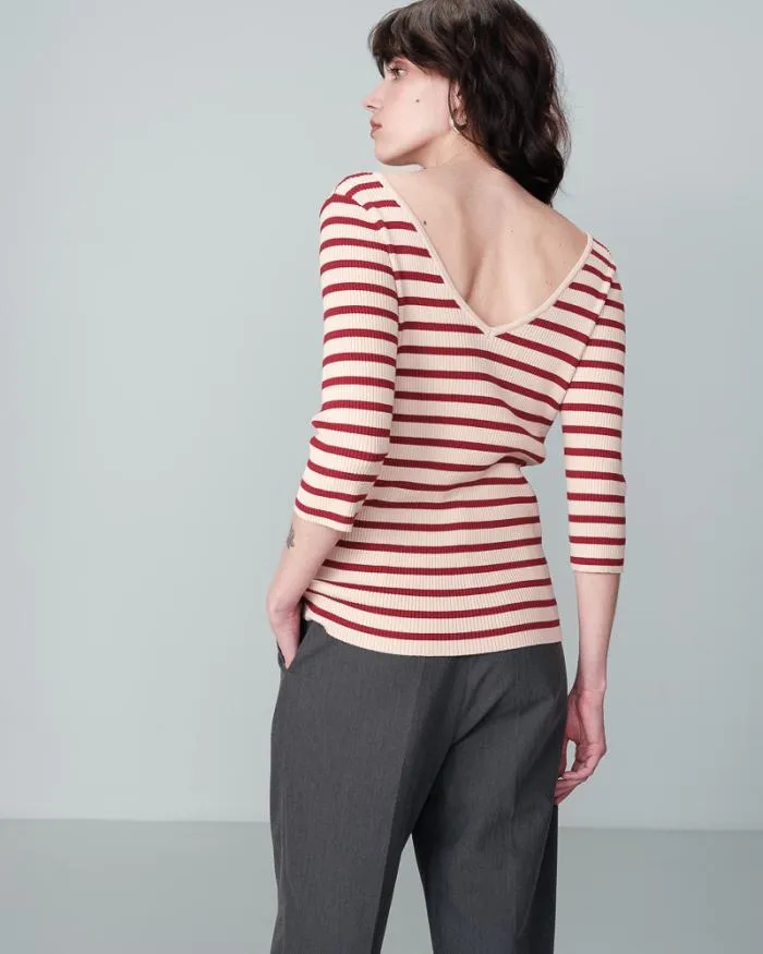 TOP BORDEAUX NATHAN Shop Grace and Mila Striped Jumpers