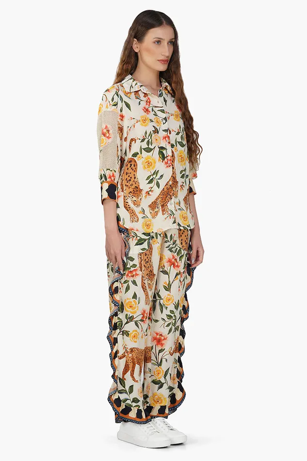 Tops Jungle Cheetah printed Shirt America and Beyond Women