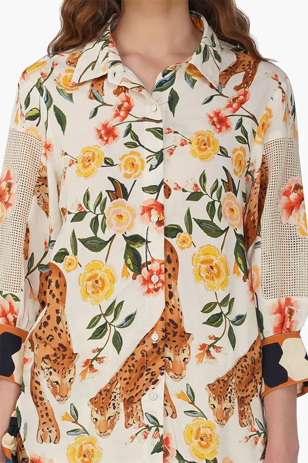 Tops Jungle Cheetah printed Shirt America and Beyond Women