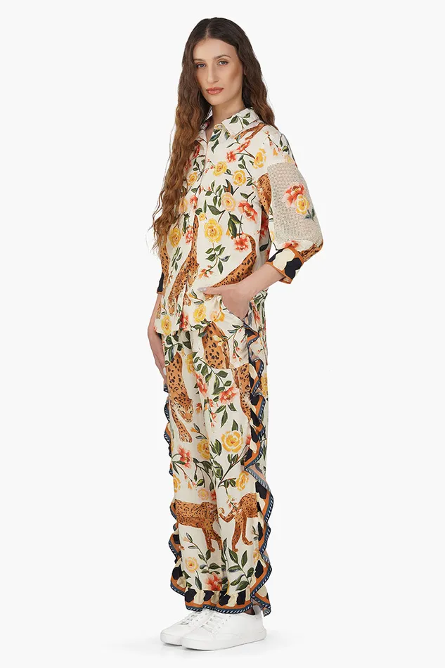 Tops Jungle Cheetah printed Shirt America and Beyond Women