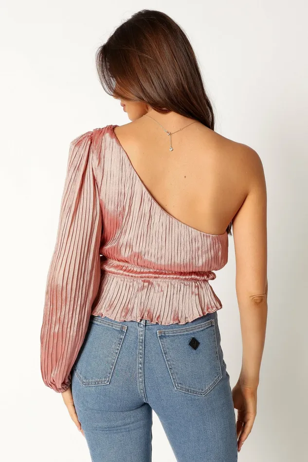 Tops Petal and Pup Women Aria One Sleeve Top Pink