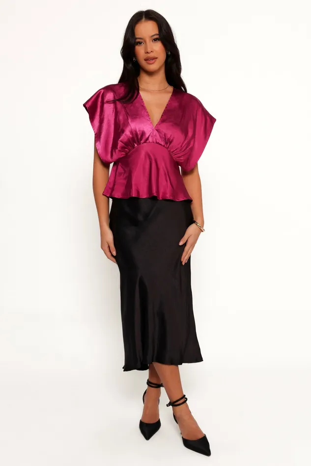 Tops Petal and Pup Women Ricki Top Raspberry