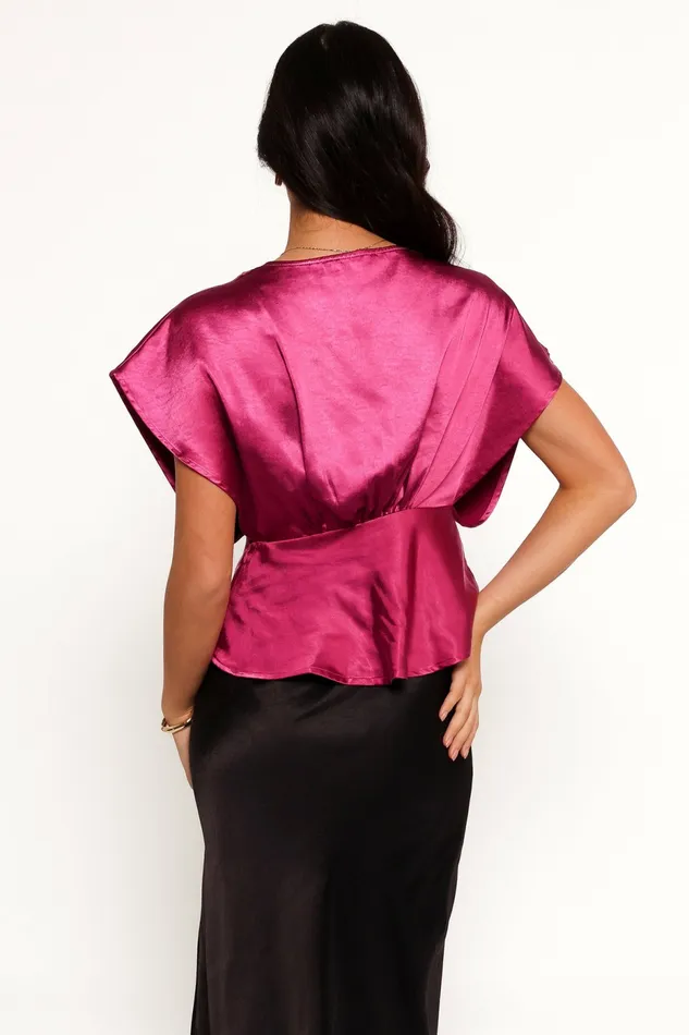 Tops Petal and Pup Women Ricki Top Raspberry