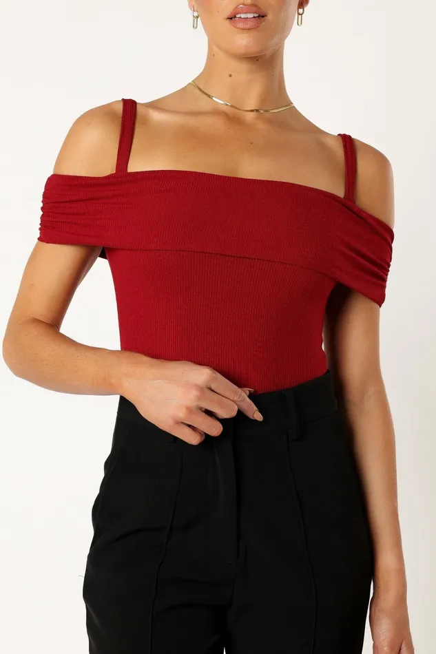 Tops Ryder Bodysuit Wine 8211 Petal and Pup Women