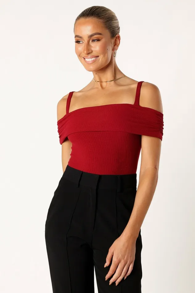 Tops Ryder Bodysuit Wine 8211 Petal and Pup Women