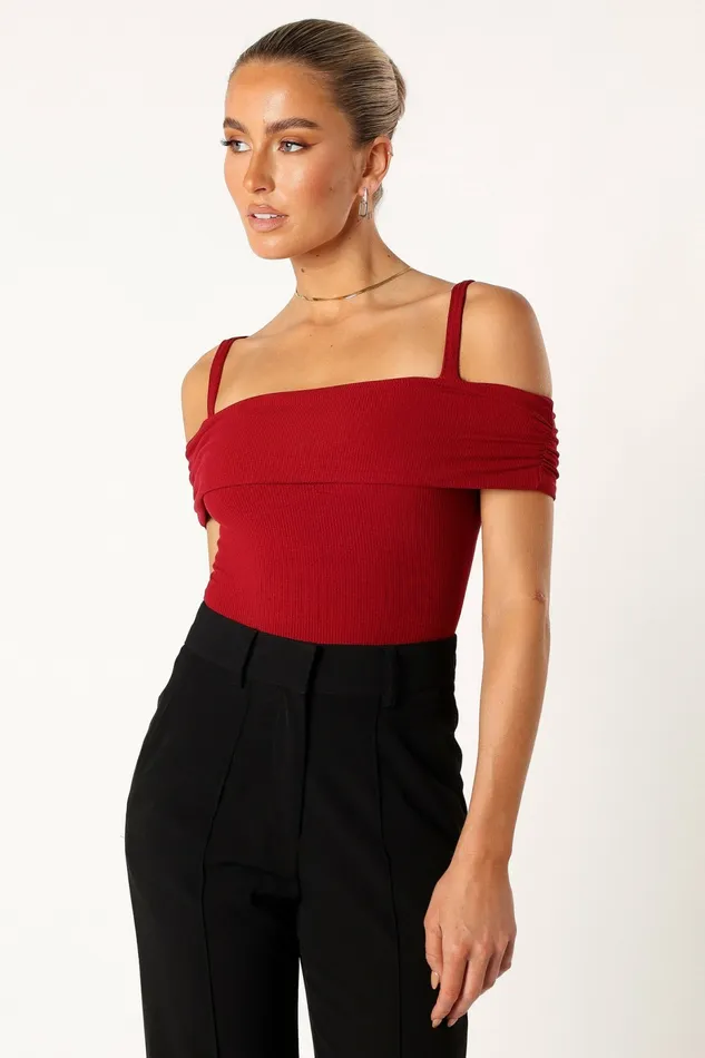 Tops Ryder Bodysuit Wine 8211 Petal and Pup Women