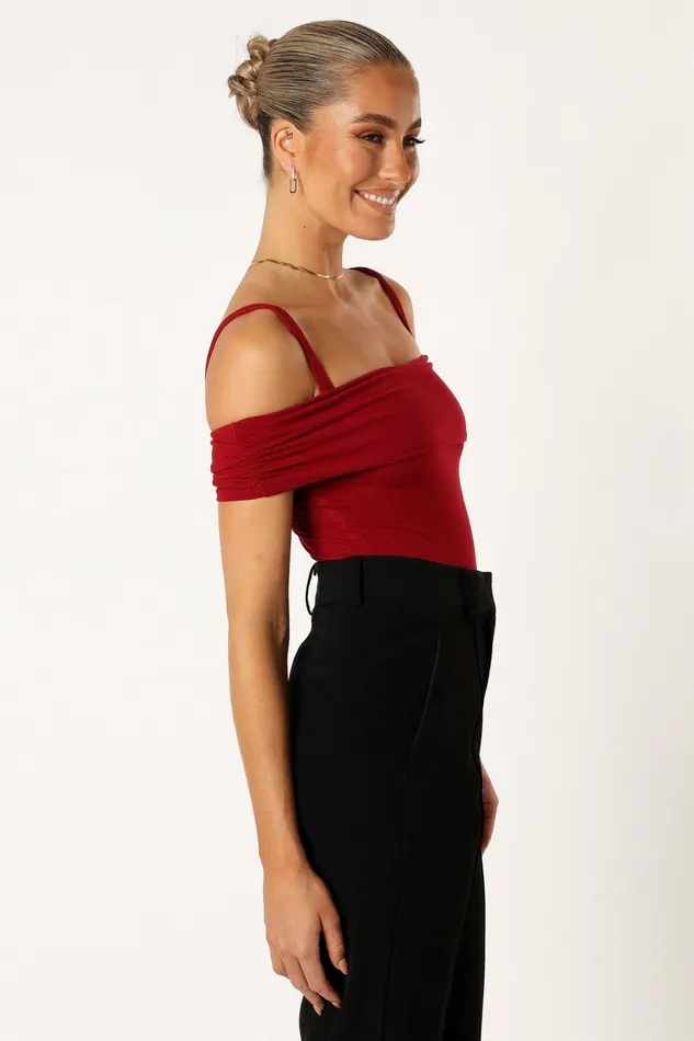 Tops Ryder Bodysuit Wine 8211 Petal and Pup Women