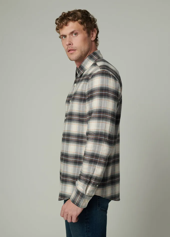 Tops Tees Joe8217s Jeans Men OLIVER FLANNEL SHIRT Agave Plaid
