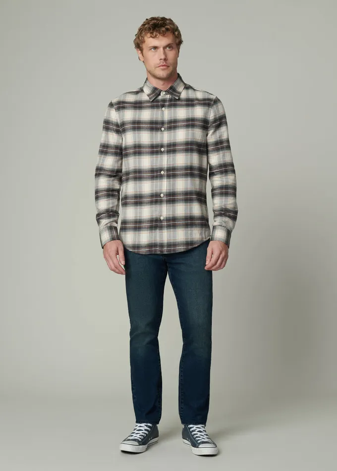 Tops Tees Joe8217s Jeans Men OLIVER FLANNEL SHIRT Agave Plaid
