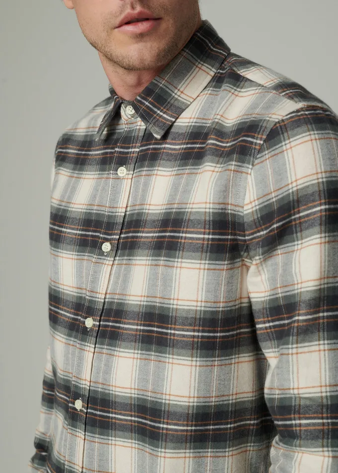 Tops Tees Joe8217s Jeans Men OLIVER FLANNEL SHIRT Agave Plaid