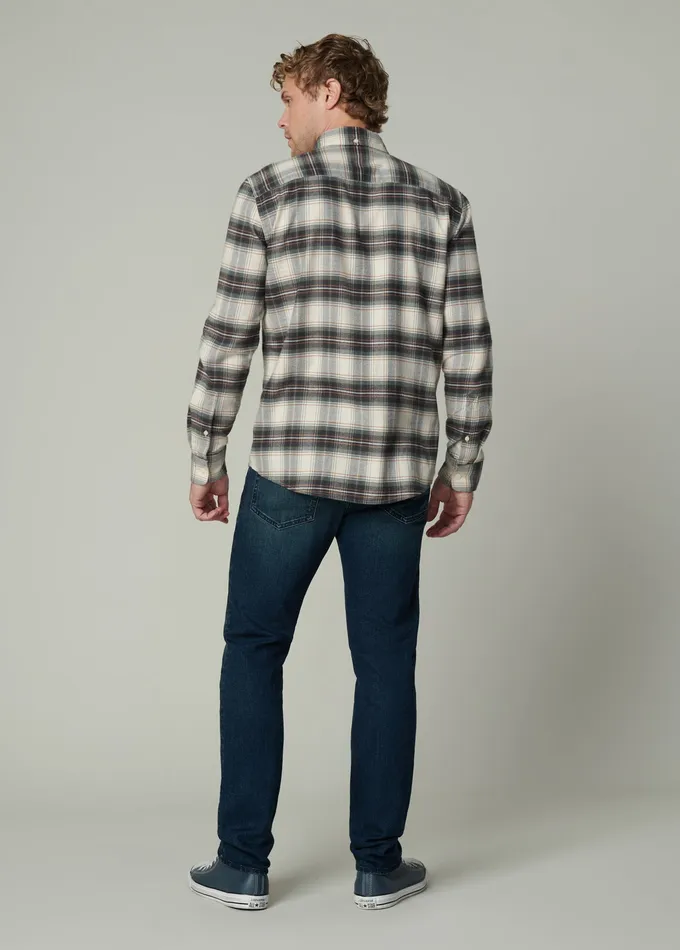 Tops Tees Joe8217s Jeans Men OLIVER FLANNEL SHIRT Agave Plaid
