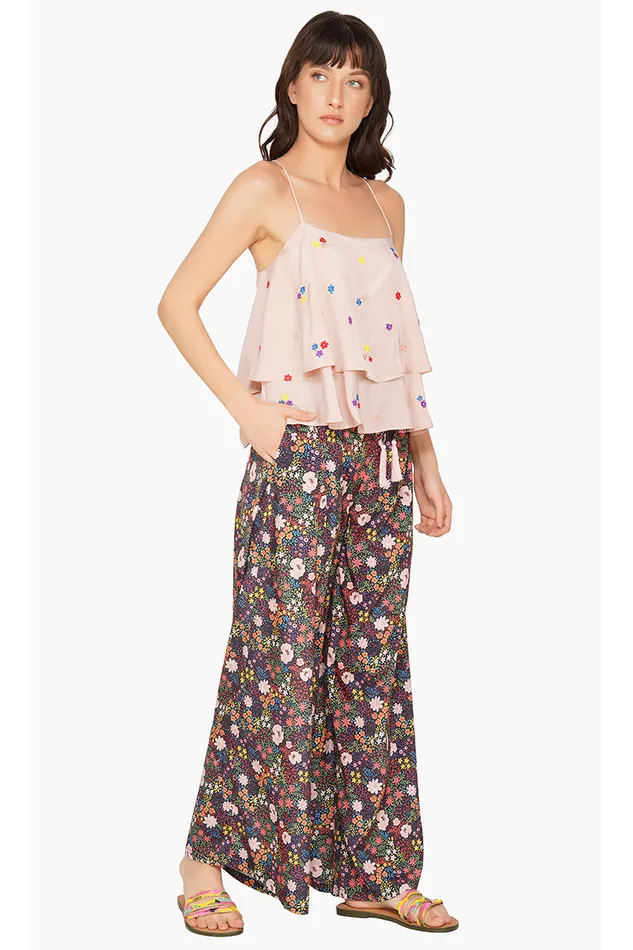 Tops Women Ditsy Floral Embroidered Top America and Beyond