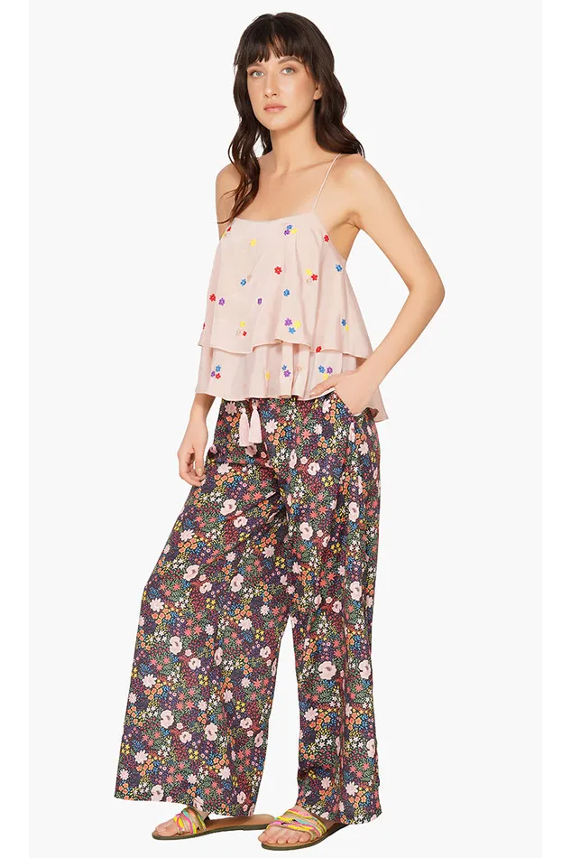 Tops Women Ditsy Floral Embroidered Top America and Beyond