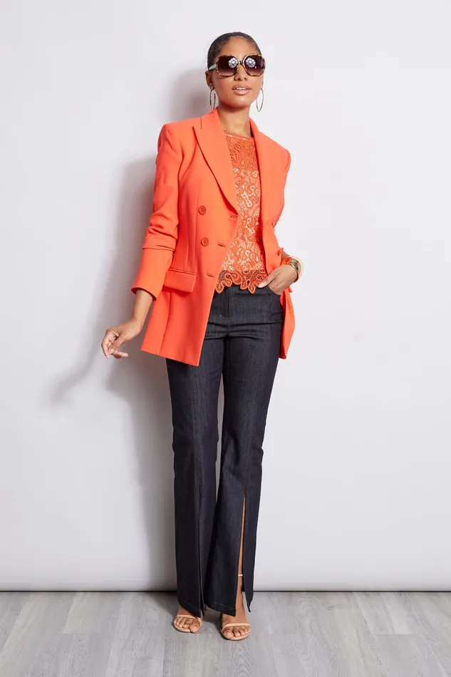 Tops Women Elie Tahari Lace Shell TOMATO