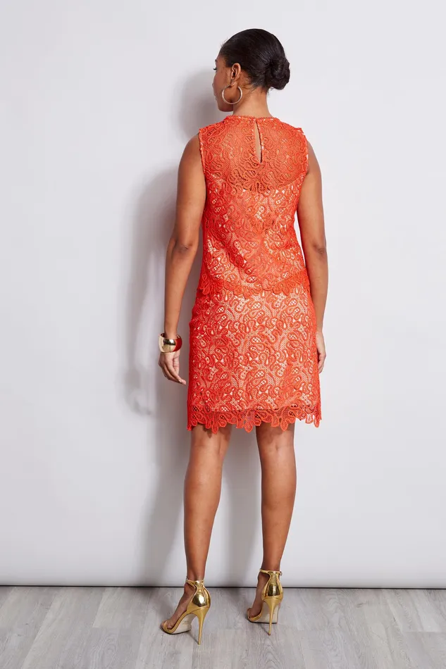 Tops Women Elie Tahari Lace Shell TOMATO