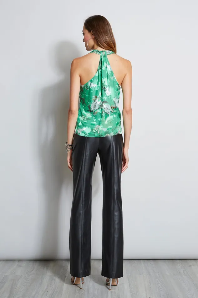 Tops Women Elie Tahari Vintage Floral Halter Top FOREST MULTI