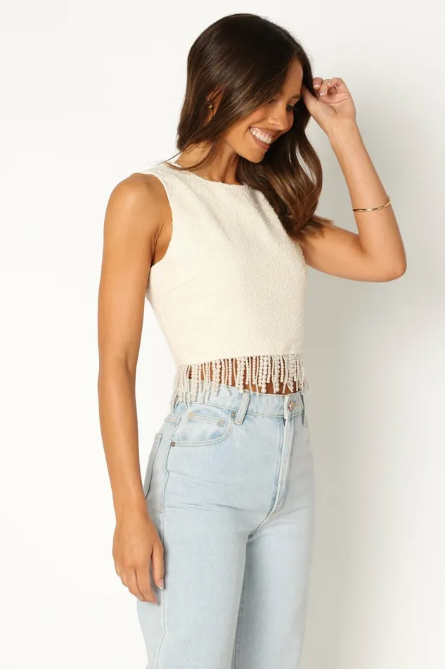 Tops Women Petal and Pup Milana Top Cream