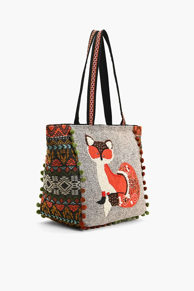 Totes Women Embellished Shopper Tote Fox America and Beyond