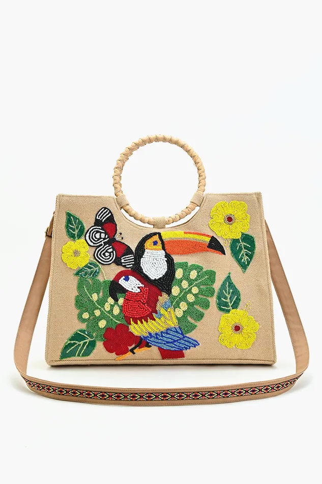 Toucan Macau Garden Tote Women Totes America and Beyond