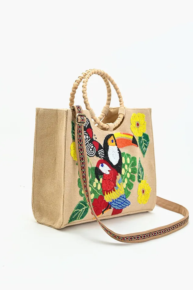 Toucan Macau Garden Tote Women Totes America and Beyond