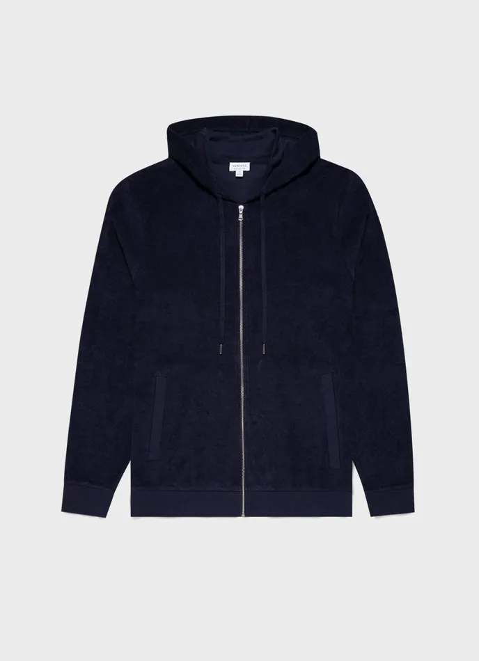 Towelling Hoody Navy Men SUNSPEL Sweatshirts and Sweatpants