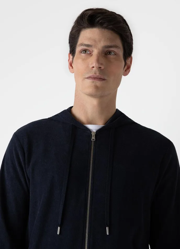 Towelling Hoody Navy Men SUNSPEL Sweatshirts and Sweatpants