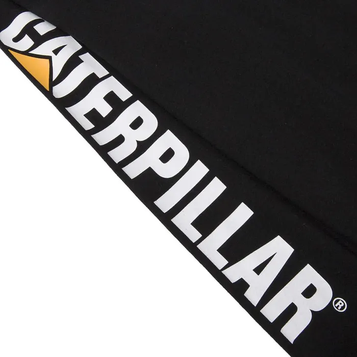 Trademark Banner Long Sleeve Tee Black Men Cat Footwear Tops and Outerwear
