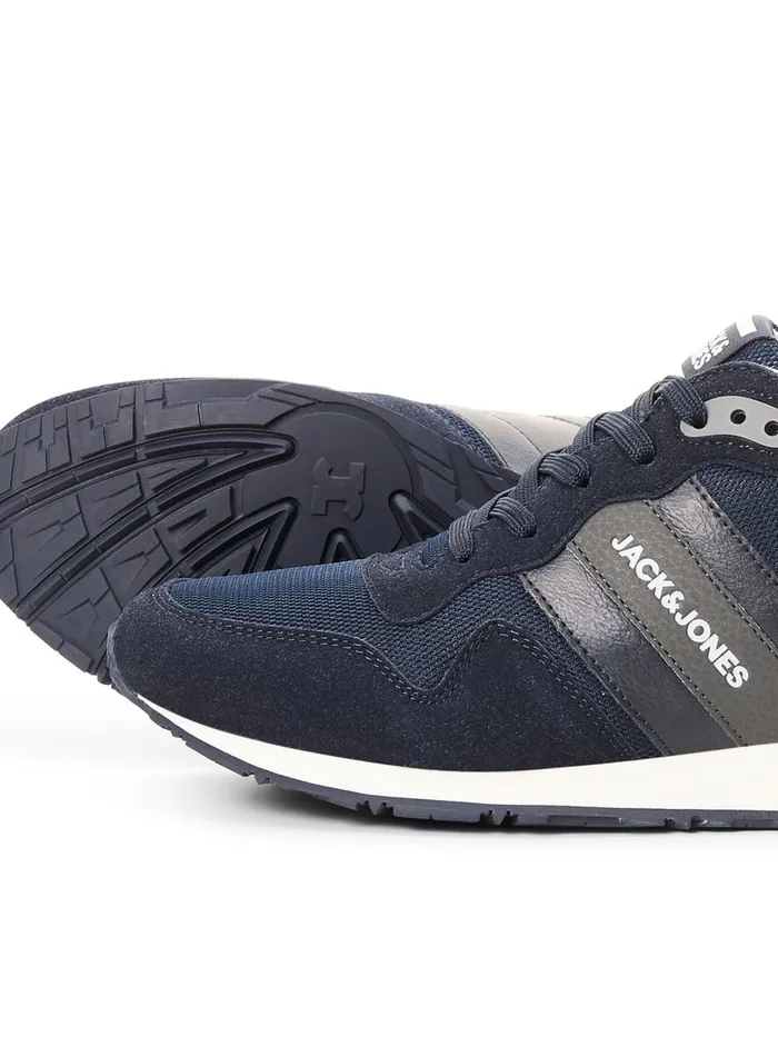 Trainers JACK and JONES Mens MESH SNEAKERS Blue Navy Blazer Gift 4 You