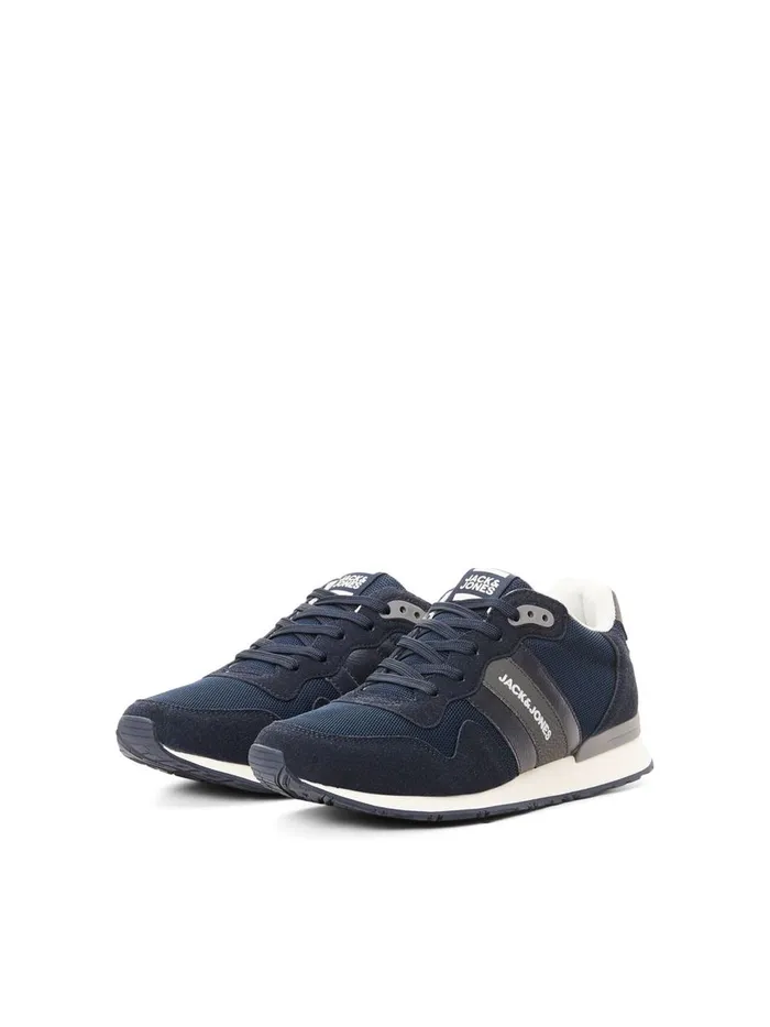 Trainers JACK and JONES Mens MESH SNEAKERS Blue Navy Blazer Gift 4 You