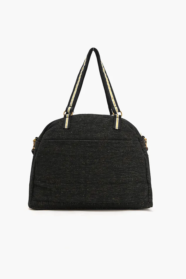 Travel and Beach Bags America and Beyond Women Glamorous Embellished Traveler with CrossbodyBlack Bee