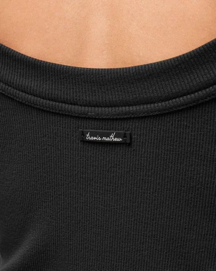 TravisMathew ALWAYS RIGHT CLOUD DRESS Black Women Dresses TravisMathew ALWAYS RIGHT CLOUD DRESS Black Women Dresses