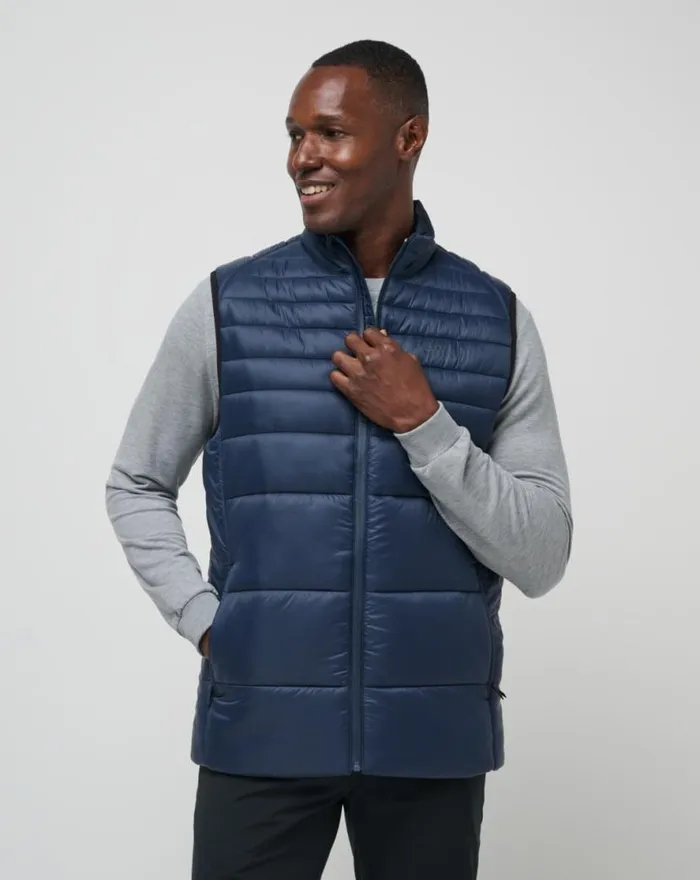 TravisMathew AVES TECH PUFFER VEST Total Eclipse Men Vests