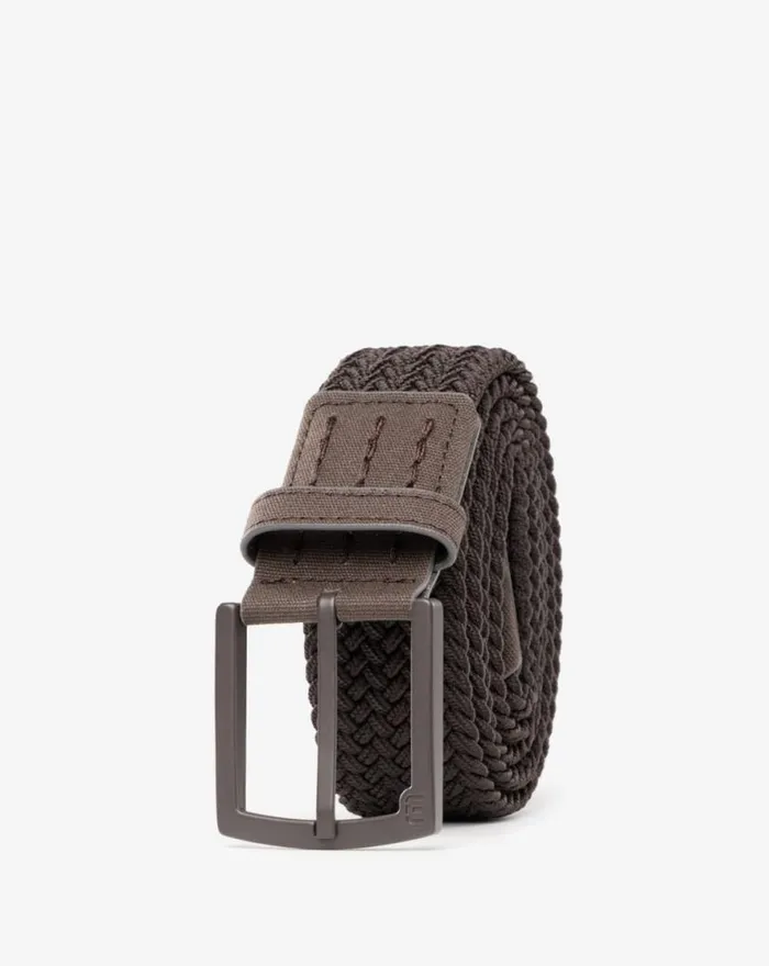 TravisMathew BANKS CLOSED 20 STRETCH WOVEN BELT Coffee MenWomen Belts